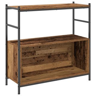 Книжный шкаф Дымчатый Дуб 80x30x78,5 см, Обработанное Дерево