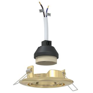Sisse paigaldatud Spotlights 6 tk Ümmargune GU10 Kuld Ø90 mm Teras