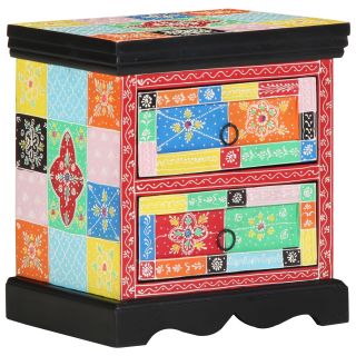 Öökapp 2 tk Mitmevärviline 40x35x45 cm Töödeldud Puidust