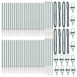 Aedapostid terasegauge 52 tk Ø32 mm 140 cm Galvaniseeritud teras