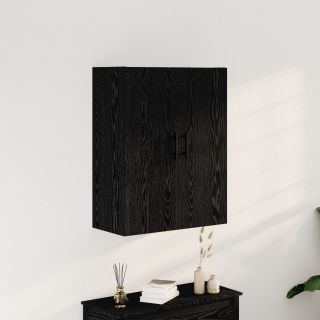 Seinale Paigaldatav Kapid Must Tamme 69,5x34x90 cm Töödeldud Puit
