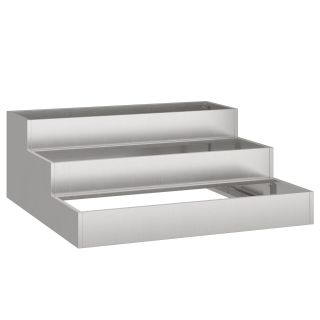 Aia taimede konteiner 3 tasandiga 90x90x35 cm Roostevaba teras