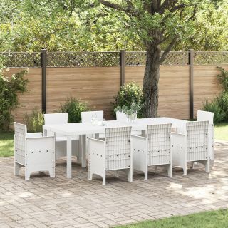Aiamoodul Valge 250x100x73 cm Polü Rattan