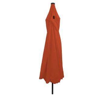 Aedavarju LED-valgustitega ø395x245 cm Põletatud oranž