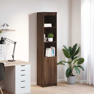 Highboard pruun tamm 37,5x35x180 cm Engineered Wood
