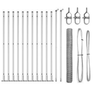 Kuusnurkne Aed 0.8x25 m Tsingitud Teras