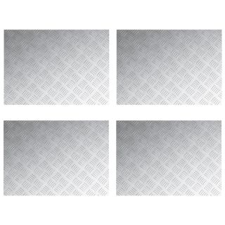 alumiiniumist kontrollplaatide komplekt 4 tk, libisemisvastane, 70x50 cm