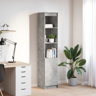 Highboard Betoonhall 37,5x35x180 cm Engineered Wood