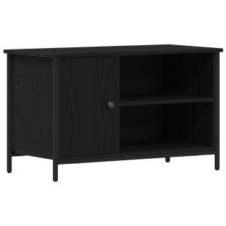 ТВ Тумба Черный Дуб Dubbel 80x40x50 см Дерево и Сталь