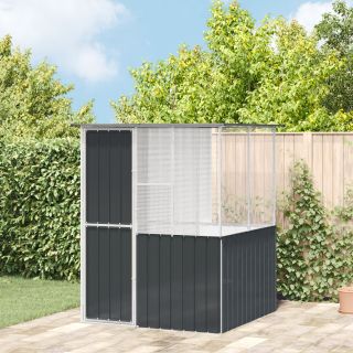 linnupuur antrasiit 215x78x200 cm galvaniseeritud teras