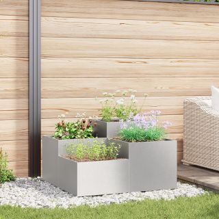 Aedade Plank 100x100x48 cm Roostevabast Terasest