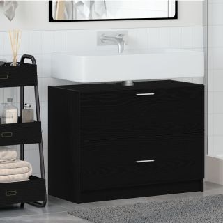 Kraani Kapp Must Tamme 78x37x59 cm Tehispuit