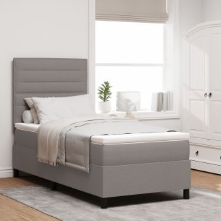 Kastpadi koos madratsiga taupe 100x200 cm kangas