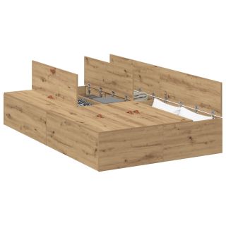 Hoiukohaga voodi raam Artisan Oak 120x200 cm