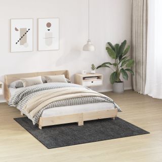 Shaggy Vaip Kummist Alusega Tumesinine 160x160 cm