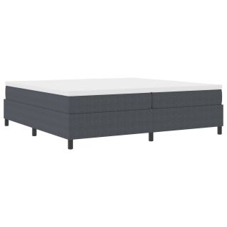 Box Spring Voodi Tumesinine 200x200 cm Corduroy Kangas