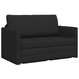 Põrandadiivanvoodi 2-in-1 Must 124x71x78 cm Kangas