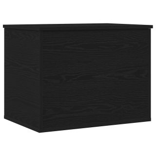 Ladustamislaatik kaanega Must Puit 60x42x46 cm Töödeldud Puit