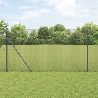 Keermestatud Traadi Aed 7 Postiga Hall 1.4x10 m Teras