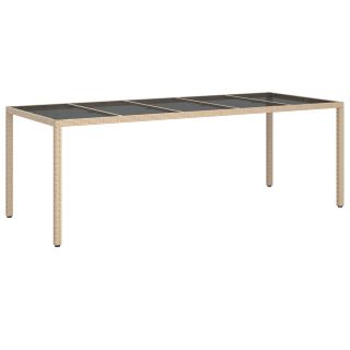 aia söögilaud beež 250x100x75 cm polürotang