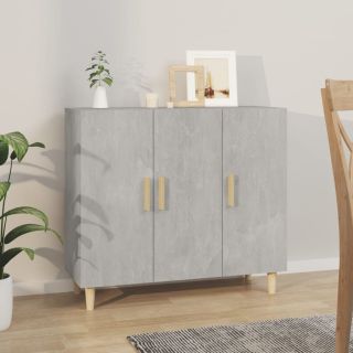 puhvetkapp, betoonhall, 90 x 34 x 80 cm, tehispuit