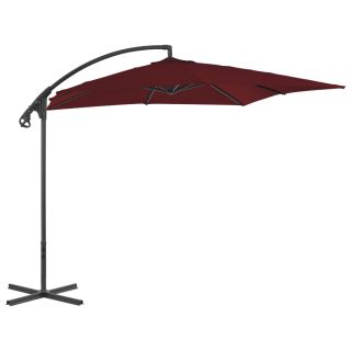 konsooldisainiga aia päikesevari, teraspost, 250x250 cm vein