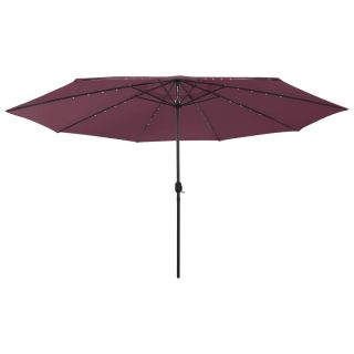 aia päikesevari LED-tuledega, 400 cm, bordoo