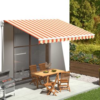 varikatuse asenduskangas, kollane ja oranž, 4,5x3 m