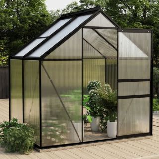 kasvuhoone, antratsiithall, alumiiniumist 2,47 m²