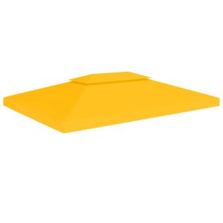 kahekordne varjualuse katus 310 g/m² 4 x 3 m, kollane