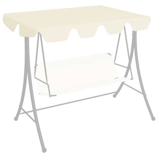 садовые качели сменная крыша крем 150/130x105/70 см