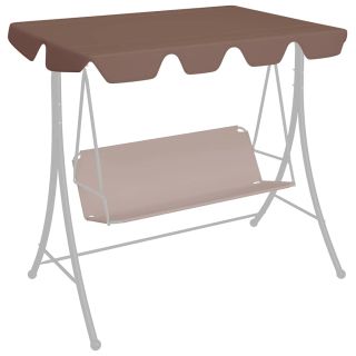 садовые качели сменная крыша коричневая 188/168x145/110 см