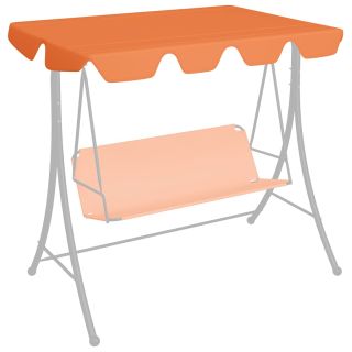 садовые качели сменная крыша оранжевая 188/168x145/110 см