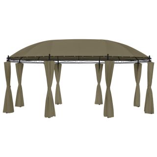 varikatus kardinatega, 520x349x255 cm, pruunikas, 180 g/m²