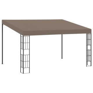 seinale kinnitatav varjualune 4 x 3 m, pruunikashall, kangas
