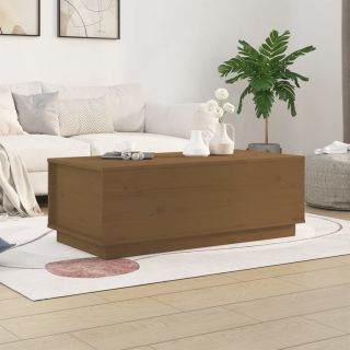 kohvilaud, meepruun, 100 x 50 x 35 cm, männipuit