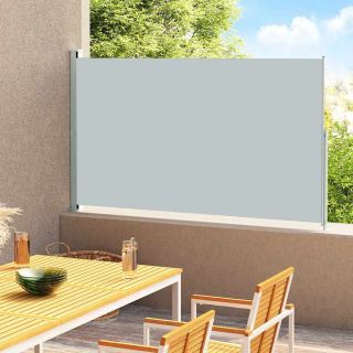 lahtitõmmatav terrassi külgsein, 180 x 300 cm, hall