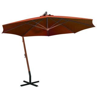 rippuv aia päikesevari postiga, terrakota, 3,5x2,9 m nulg