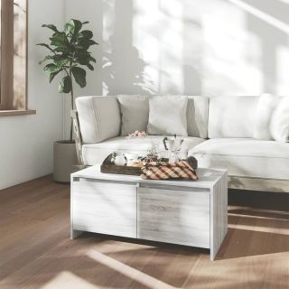 kohvilaud, hall Sonoma tamm, 90x50x41,5 cm, tehispuit