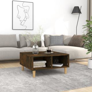 журнальный столик, копченый дуб, 60 x 60 x 30 см, искусственное дерево