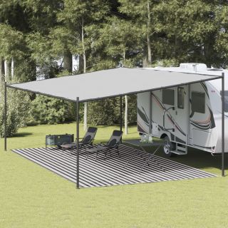 тентовый коврик, антрацитово-серый и белый, 400x700 см, HDPE