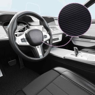 Автомобильная пленка 2 шт, 3D, черная, 100 x 150 см + 50 x 150 см