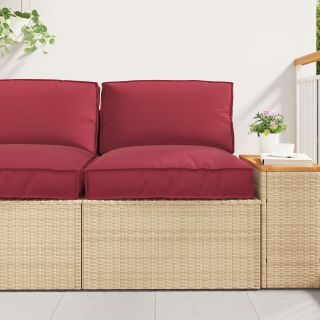 Pallet Padja Iste Veinipunane 80x80x12 cm Oxford Kangas