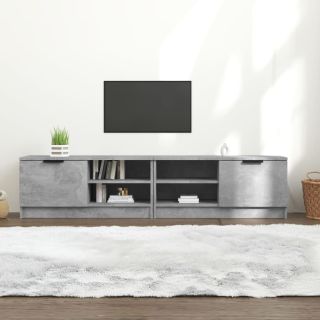 telerikapid 2 tk, betoonhall, 80x35x36,5 cm, tehispuit