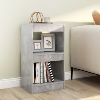 книжная полка/разделитель комнаты, бетонно-серый, 40x30x72 см