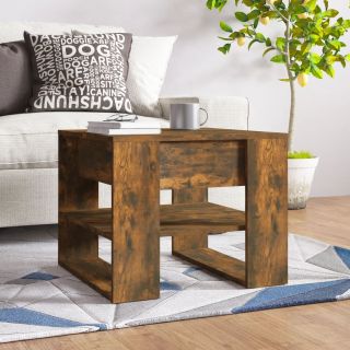 журнальный столик, копченый дуб, 55,5 x 55 x 45 см, искусственное дерево