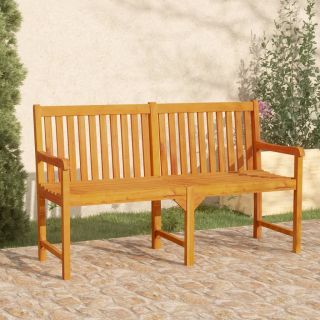 Садовая скамейка, 150 см, прочная древесина акации.