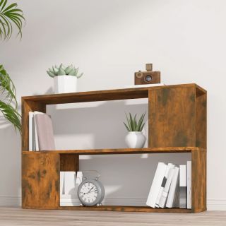книжный шкаф, копченый дуб, 100 x 24 x 63 см, искусственное дерево