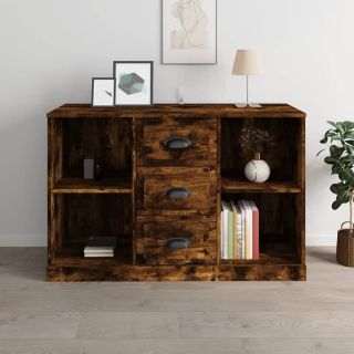 puhvetkapp, suitsutatud tamm, 104,5 x 35,5 x 67,5 cm, tehispuit
