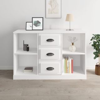 puhvetkapp, valge, 104,5 x 35,5 x 67,5 cm, tehispuit